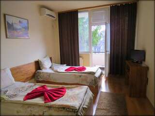 Отель Hotel Touristic Home Kailaka Плевен Двухместный номер с 2 отдельными кроватями и террасой-4